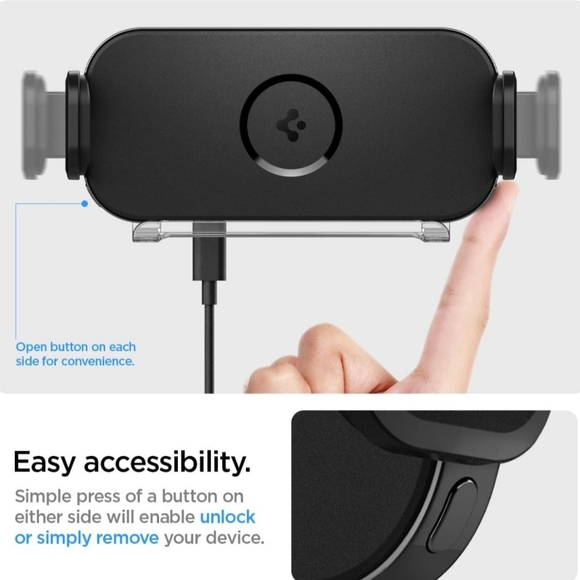 Spigen OneTap Smartlock [Auto-Clamping] Wireless Car Charger - Picture 4 of 6